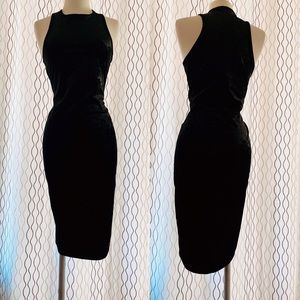 Velvet black long dress